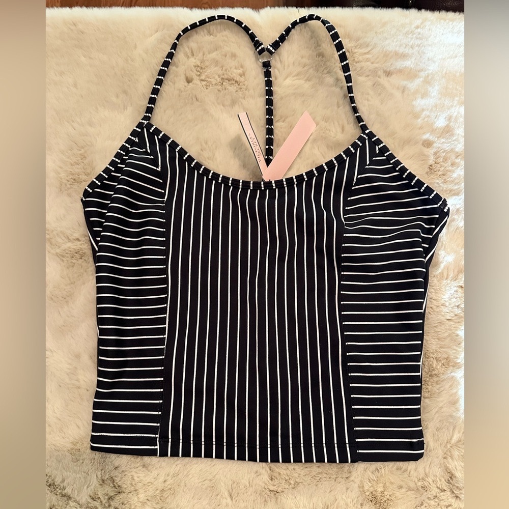 Black and White Striped Tank Top
